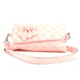 Modern Design Fashionable Pink Double-layer Portable Cosmetic Makeup Bag