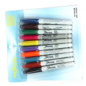 10 Colors Top Quality Marker Pen, Multi-function Stationery Marker Gel Pen For CD/DVD/whiteboard