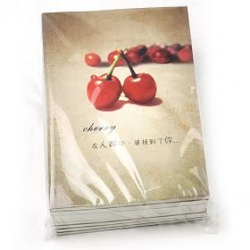 Korean Brand Cherry Pastoral Notepad Note Pad Diary Book Note Book Agenda Memo Pad
