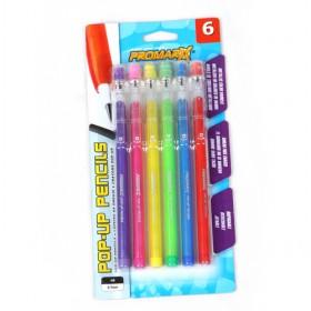 6 Colors Lovely Mechanical Pencil,Cartoon HB Pencil,fashion Students Pencil