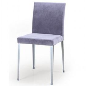 Light Purple Simple Leather Dining Chair