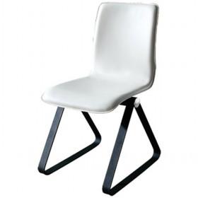 Hot Sale White Upholstered Leather Dining Chair