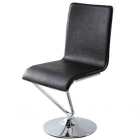 Fashionable Design Black Leather Dining Chair