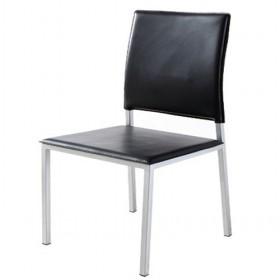 Simple Design Popular Black Leather Dining Chair