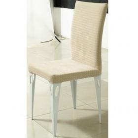 Utility Nice Creamy PVC Upholstered Dining Chair