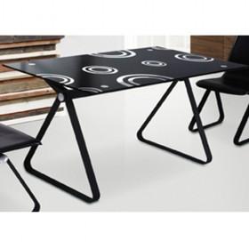 High Quality Popular Black Steel Dining Table