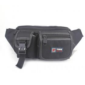 Top Quality Security Black Canvas Travel Ticket Waist Purse Pouch/ Belt Bag