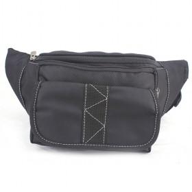 Simple Design Black Waterproof Nylon Security Travel Ticket Waist Purse/Pouch/ Belt Bag