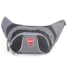 High Quality Grey Multifunction Waterproof Nylon Waist Bag/ Fanny Pack