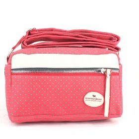 New Design Red Unisex Canvas Zipping Travel Fanny Waist Bags/ Backpacks/ Messenger Bag