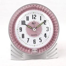 Delicated Brown Luminous Plastic Alarm Quartz Clock