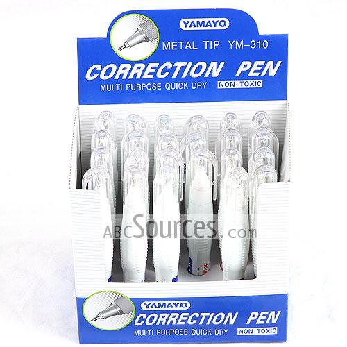 wholesale Metal Tip Correction Fluid Pen Correction TapeLC072611228