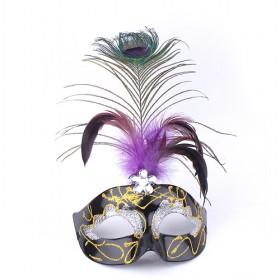 Feather Mask, Halloween Mask, Party Mask