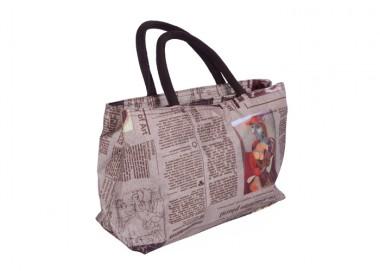 Modern Design Newspaper Printing Mini Size Portable Multifunctional Renewable Shopping Bag