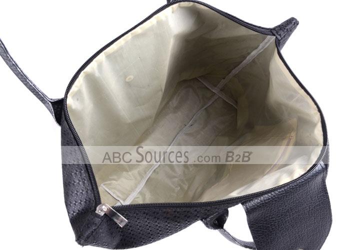 wholesale High End Classic Design Plain Black Large Volume Zipping