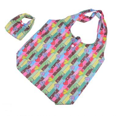 Cute Colorful Patterns Decorative Shopping Bags With Subsidiary Renewable Small Bag