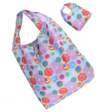 Cute Colorful Patterns Decorative Shopping Bags With Subsidiary Small Bag