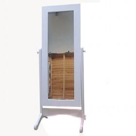 White Wooden Frame Full-length Mirror