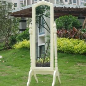 CreamyWooden Frame Full-length Mirror