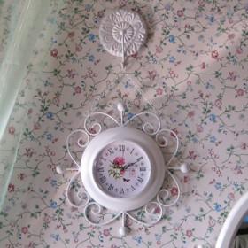 Pink Plated Sweet Style Antique Wall Clocks