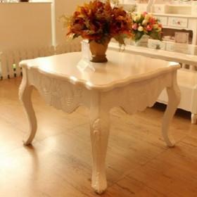 Elegant  Design Plain White Wooden Coffee Table