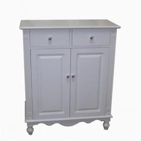 Popular Plain White Wooden Shoe Cabinet