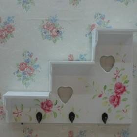 High Quality Stair Design Wall shelf With Hooks