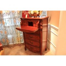 Popular Design Nice 5 Red Wooden Drawer Cabinet