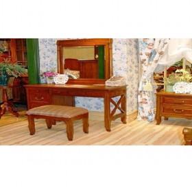 Nice Square Wooden Dressing Table With Mirror
