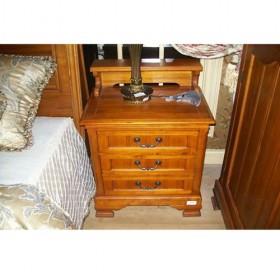 Three Drawers Wooden Bedside Table Without Shelf