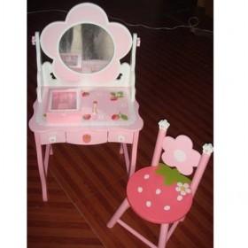 Wholesale Flower Design Pink Storage Box Simulation Dresser Girls' Toys Practical Play House