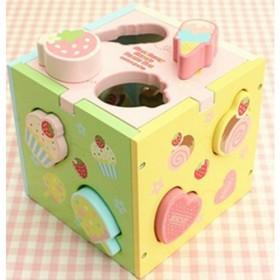 Strawberry Series Wooden Candy Intelligence Box Matching Box Shape House