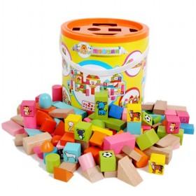 100 PCS Colorful Animal Building Blocks Set