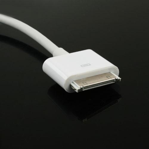 wholesale USB Male to VGA Adapter Cable White for iPad iPhone38693