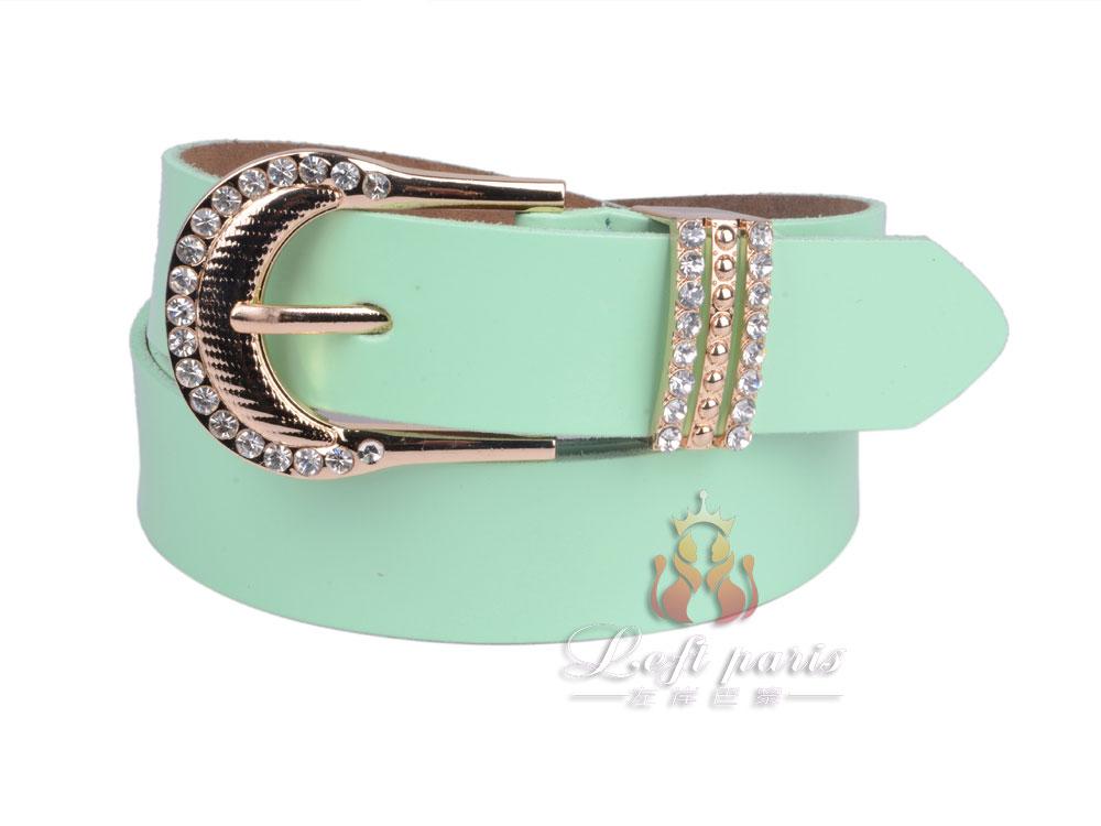 wholesale Ladies Fashion Casual Belt with Diamonds BuckleLPP1070