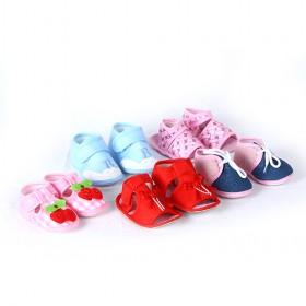 Cute And Sweet Mix Color Infant Baby Cloth Shoes