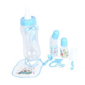 Good Quality All In 8 Pcs Feeding Set With Folks Bib Bell And Brush