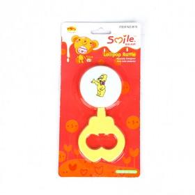 Cartoon Prints Yellow Plastic Baby Rattle Shake Bells