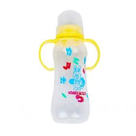 Cute Yellow Cartoon Prints Vacuum Insulation Feeding Bottle Set