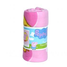 Big Size Pink With Colorful Prints Decorative Soft Baby Blankets