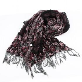 Fashion Wrinkle Scarf,floral Scarf,womens Scarf,wholesale Scarf