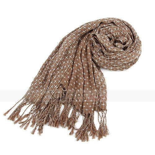 Fashion cotton coffee scarf