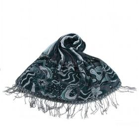 Drak Green Floral Scarf,fashion Scarf,womens Scarf,wholesale Scarf
