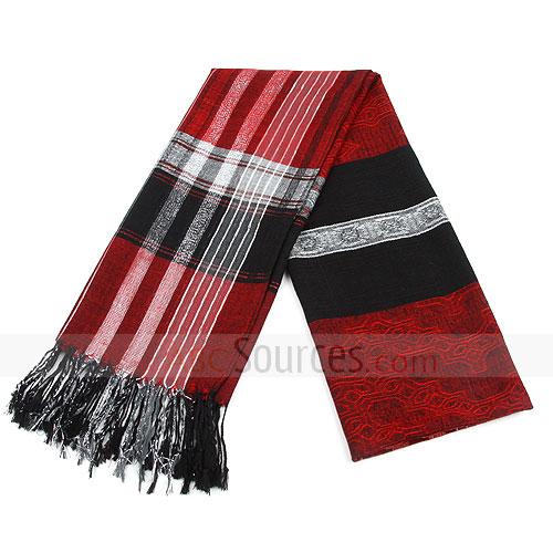 red plaid scarf