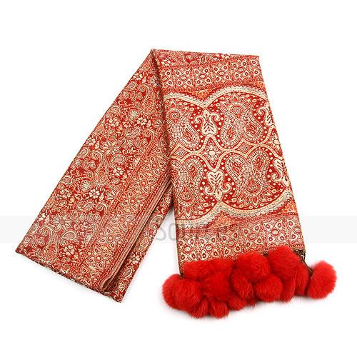 fashion red exotic scarf