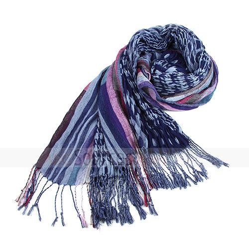 blue stripe scarf