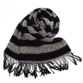 Fashion Black And Grey Stripes Scarf,womens Scarf,wholesale Scarf,hot Sale