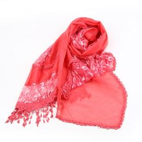 Salmon Pink Scarf,floral Scarf, New Design,fashion Scarf,womens Scarf