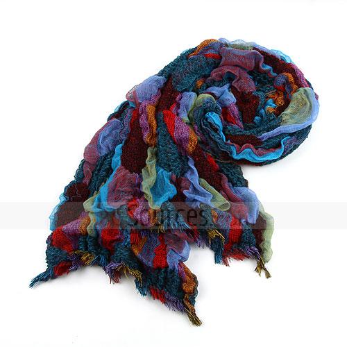 fashion colorful wrinkle scarf