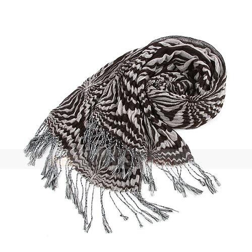 fashion wrinkle stripes scarf